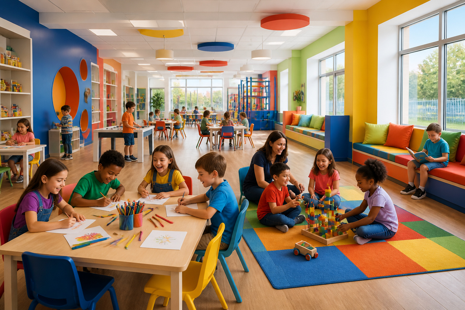 Centre de loisirs vibrant pour enfants