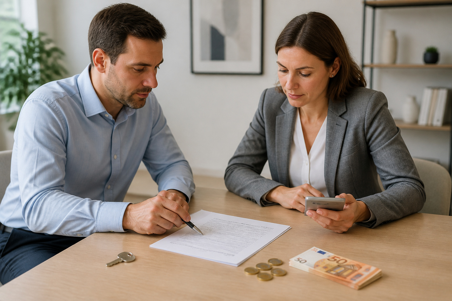 Discussion financiere et immobiliere