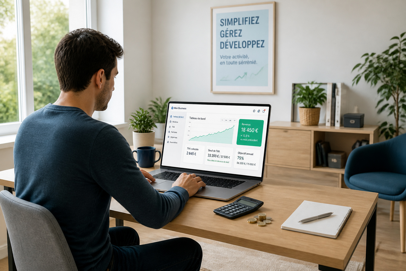 Tableau de bord financier dun micro entrepreneur